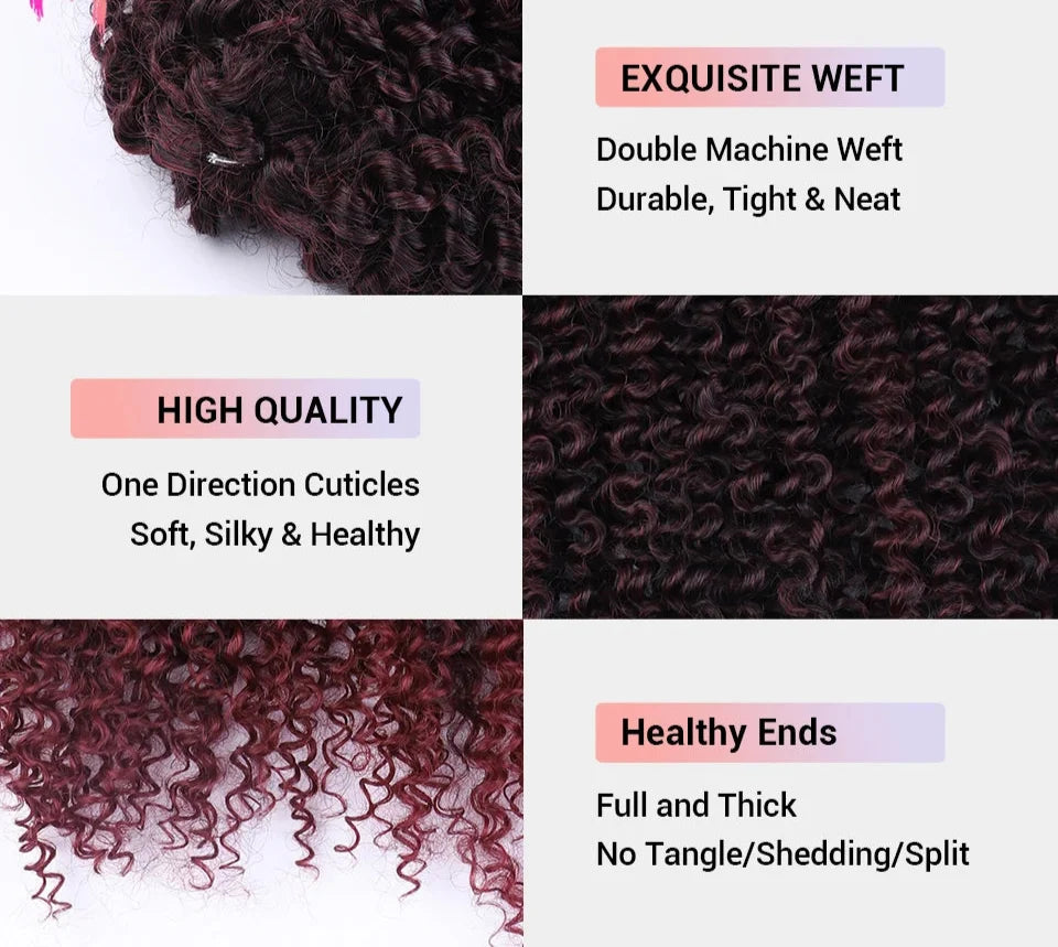 18 Inch Passion Twist Braids Crochet Hair | Afro Kinky Curly | 60 Strands