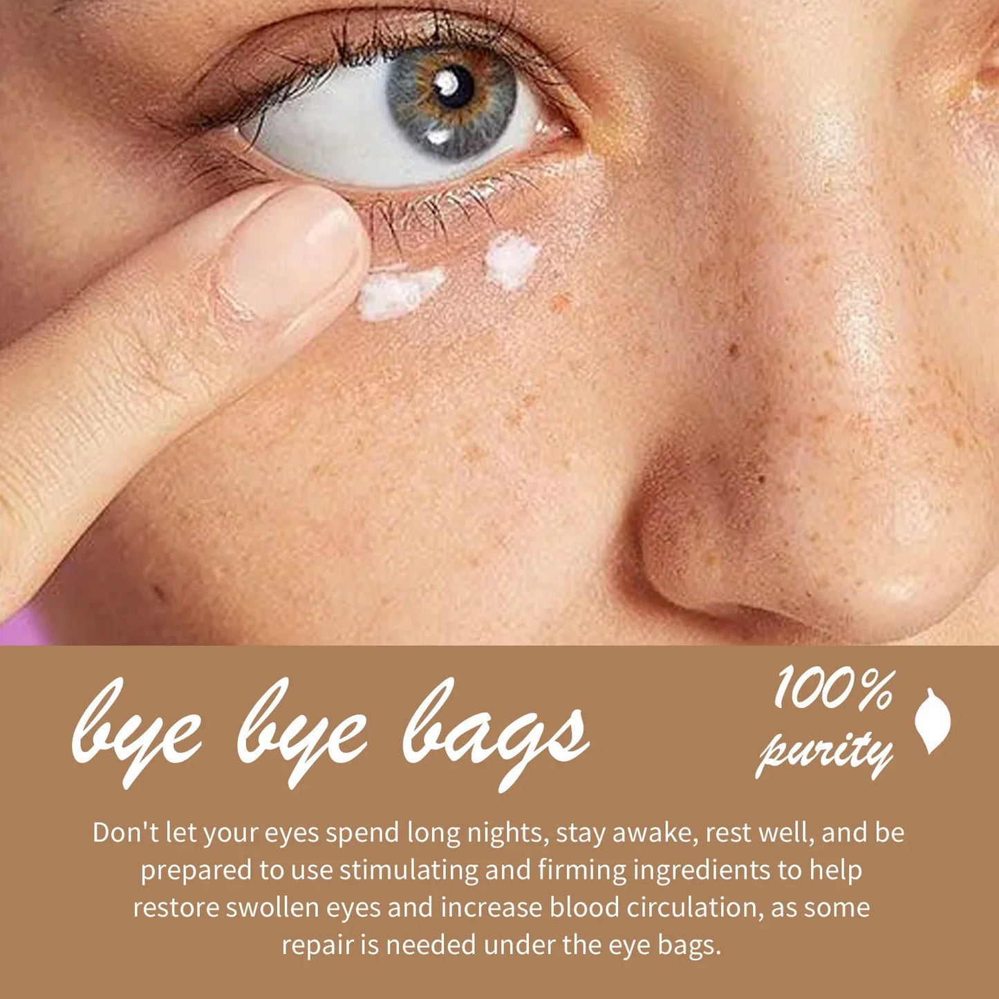 Retinol Eye Cream Anti Wrinkles,Anti Puffiness Remove Dark Circle Eye Bag Hyaluronic Acid Moisturize Peptides Soothe Skin Care