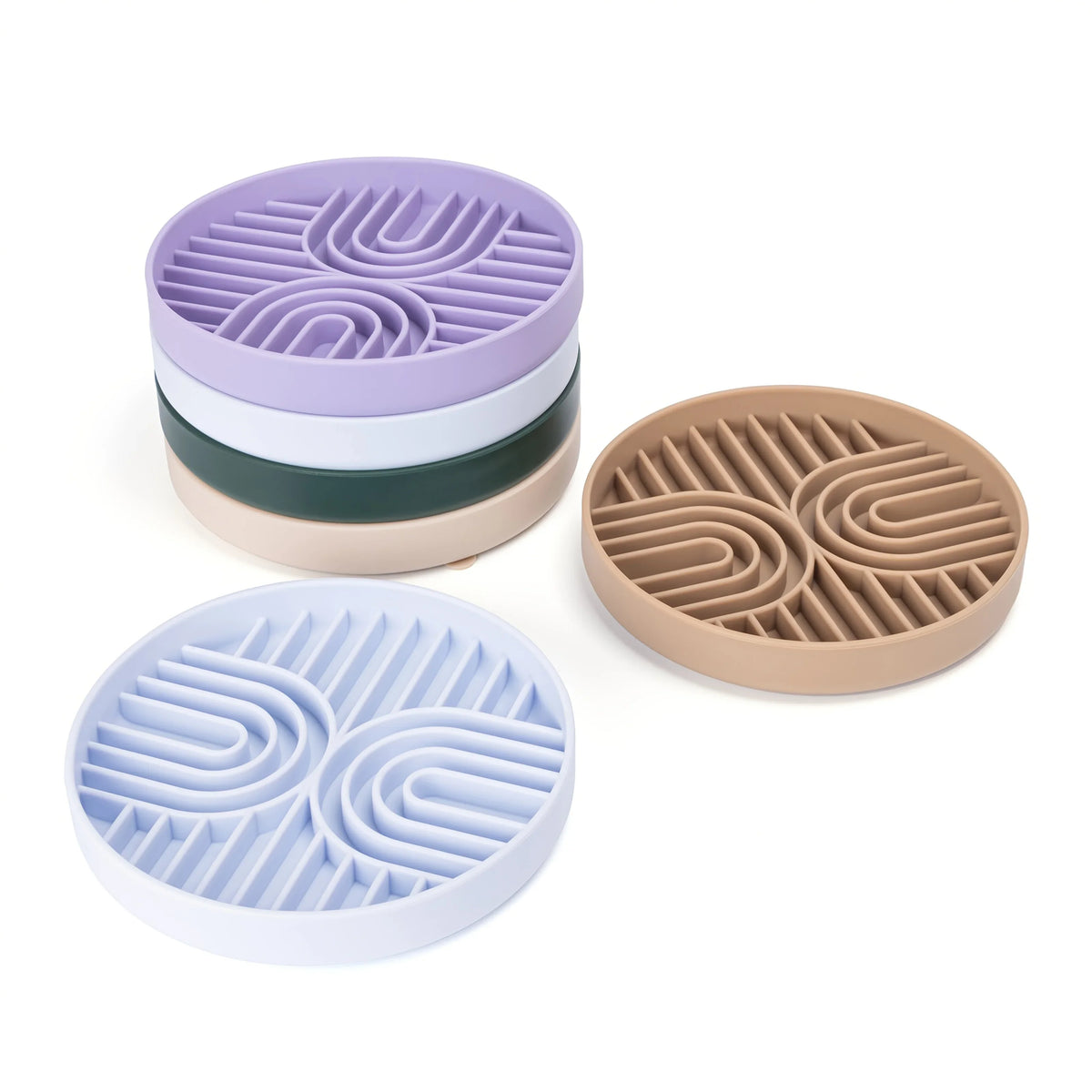 Silicone Dog Bowl Slow Feeder with Suction Cup Slow Feeding Pad Dog Licking Pad Anxiety-relieving Utensils Pet Supplies Bowls