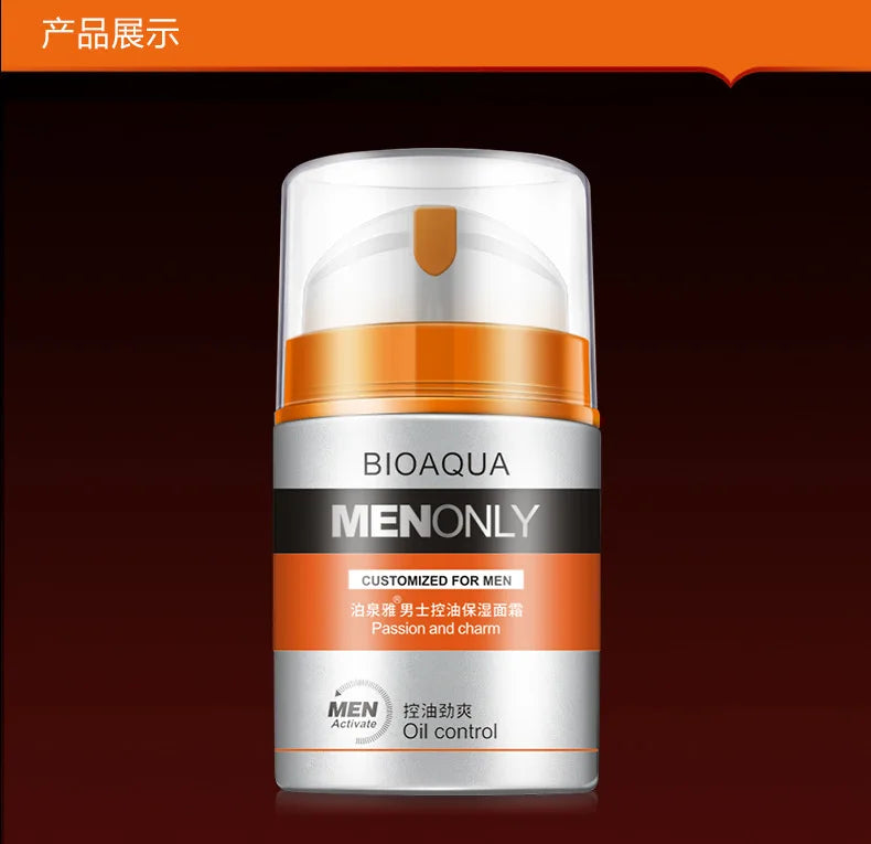 BIOAQUA Men Deep Hydrating Face Cream Moisturizing Oil-control Anti Wrinkle Essence Face Cream Facial Cream Skin Care