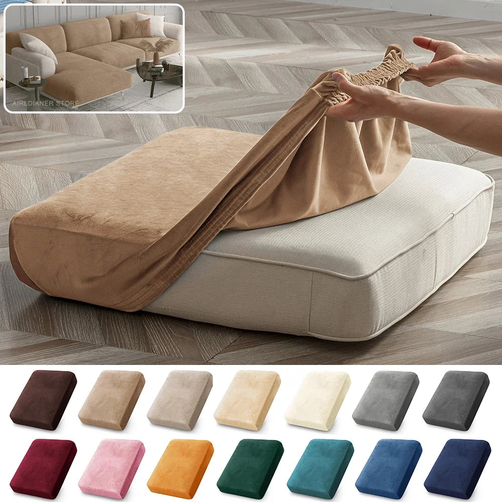 Super Soft Velvet Sofa Cover for Living Room Stretchy Washable Furniture Protector Luxury Universal Sofa Seat Cushion Cover Home