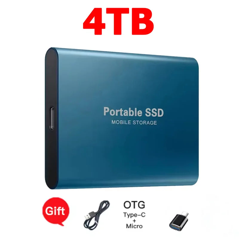 Reliable Slim Storage Device Portable External SSD 1TB 4TB 16TB 128TB High Speed for Notebook Laptop Computer