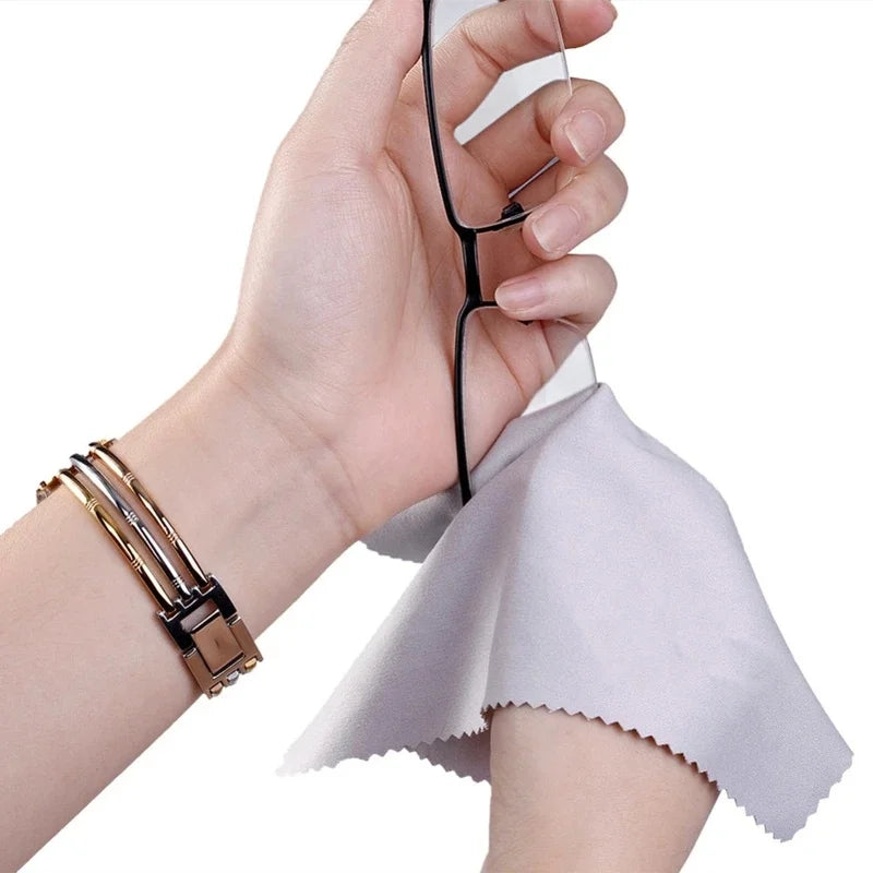 10-Pack Optical Grade Microfiber Cleaning Cloths – Scratch-Free & Anti-Static for Eyeglasses, Phone, Laptop & Camera Lenses