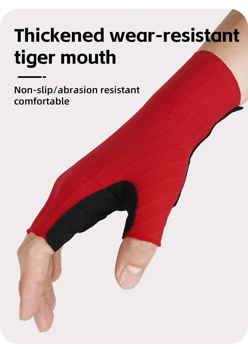CXWXC Cycling Half Finger Gloves Men Women Breathable Anti-slip Glove Fitness Sport Training Gloves With Extended Wrist Guard