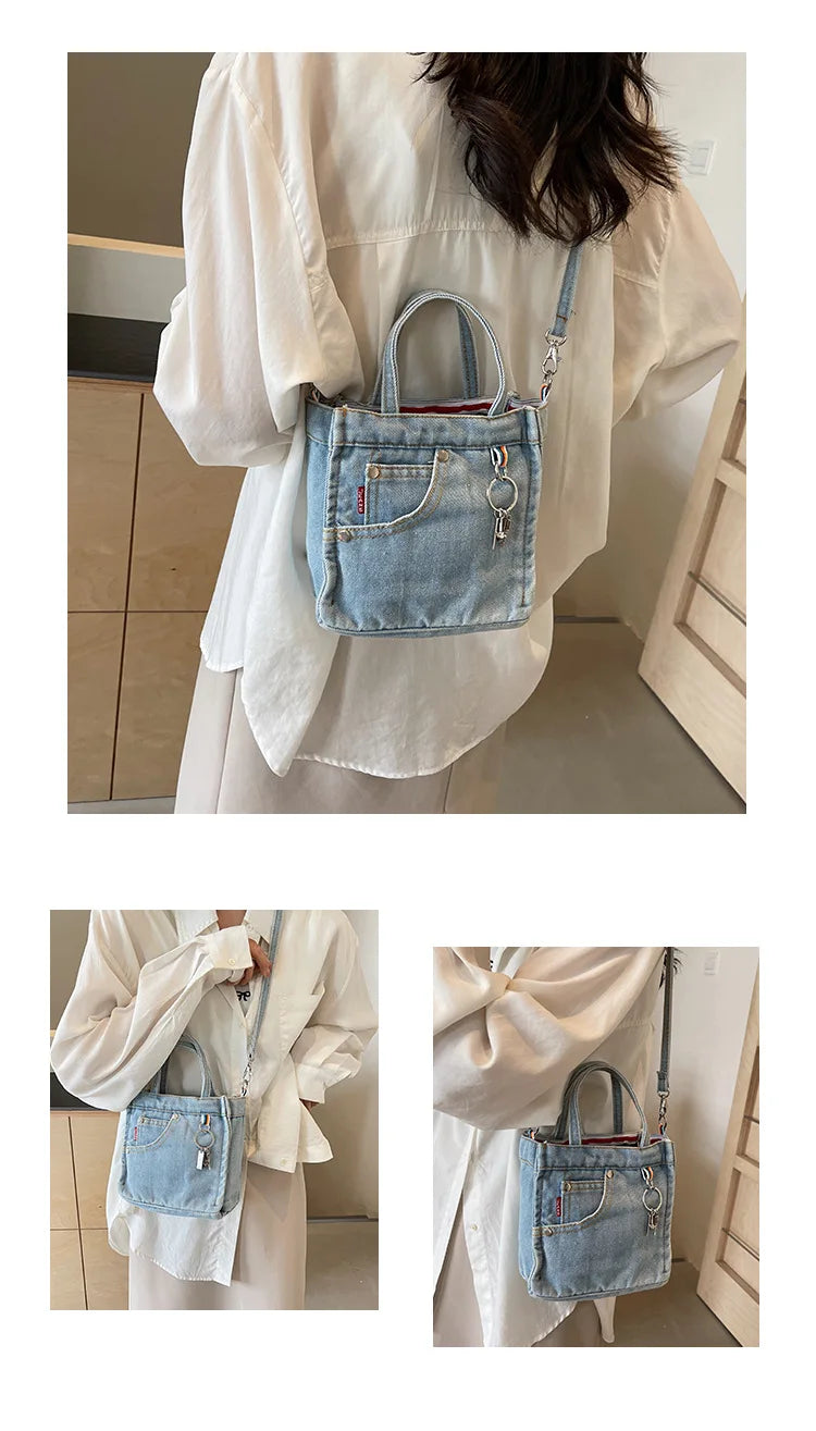 Women's Box Crossbody and Shoulder Handbag | Polyester, Adjustable Strap