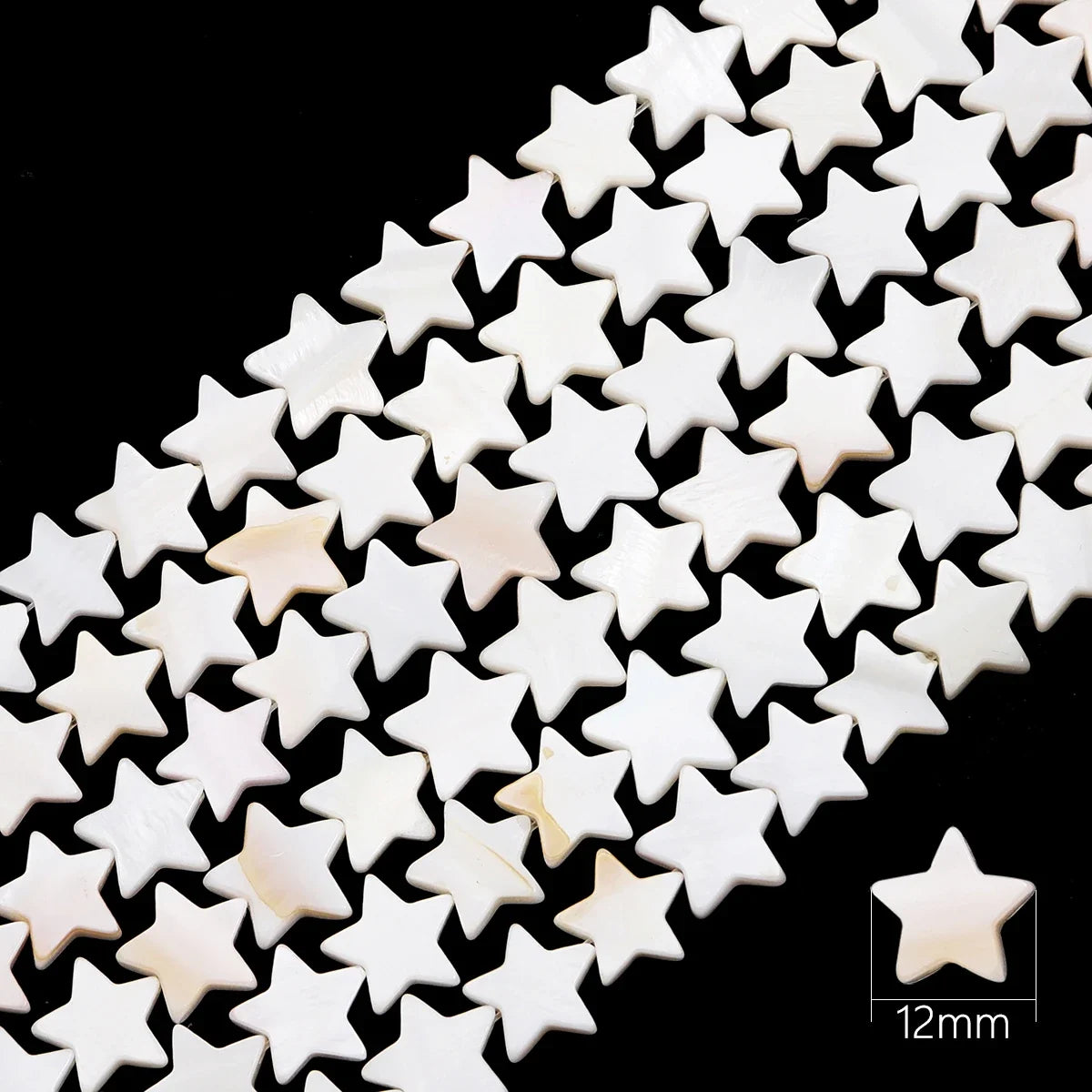 Natural Shell Beads Mother of Pearl Love Star Oval Round Flat Loose Spacer Beads for Jewelry Making DIY Charm Bracelet Necklace