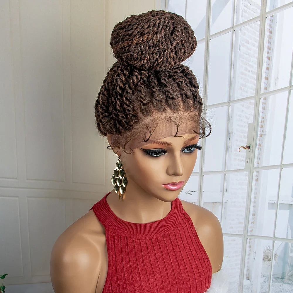 New Arrival Bun Braided Wig | Lace Front Updo with Baby Hair