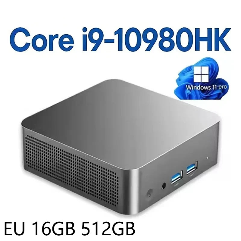 Windows 11 Pro Mini PC Intel Core i9 10980HK 16GB RAM 1TB/2TB SSD WIFI6 BT5.2 4K HD Study Gaming Office 3 Year Warranty