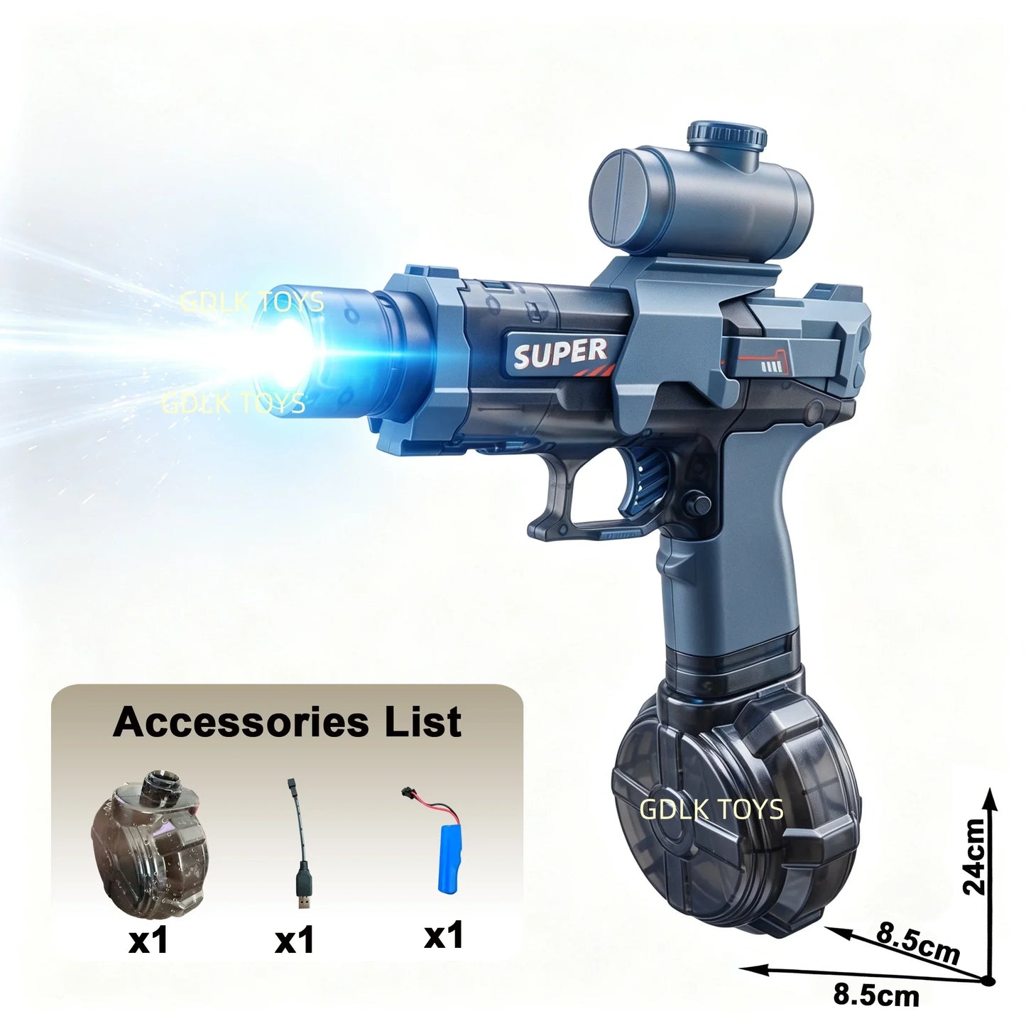 Electric Water Guns For Adults Powerful Squirt Automatic Water Suction Water Blasters Summer Outdoor Beach Toy For Boys Kid Gift