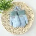 Autumn Winter Thicken Warm Children Gloves Knitting Mittens Baby Mittens Infant Toddler Soft Comfortable Thickened Winter Gloves