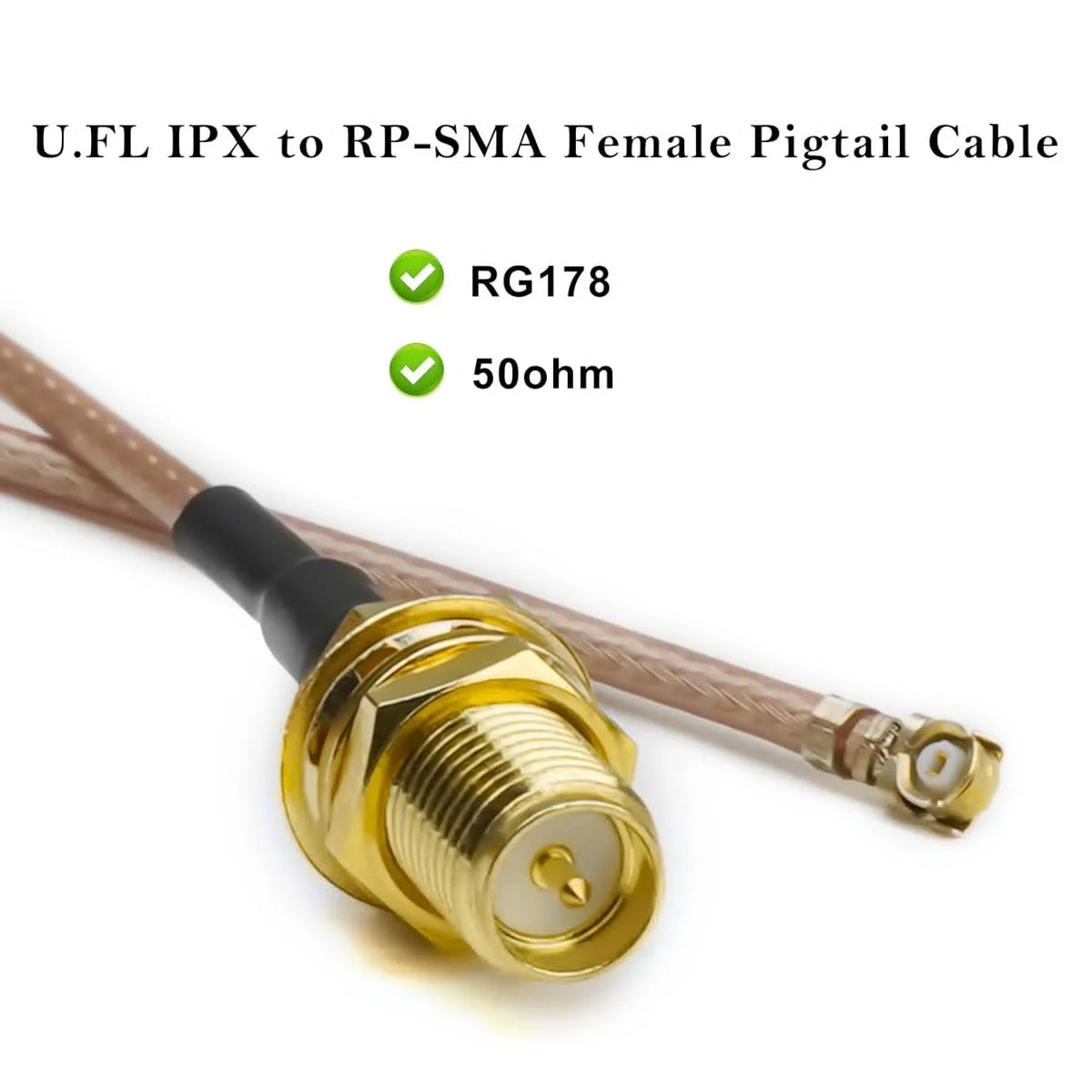 N Type Female SMA Jack Male Coaxial Cable U.FL UFL MHF1 RG178 Coax Cable for T mobile router antenna Mini PCIE Cards WiFi WLAN