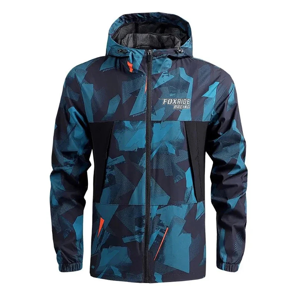 FOXRIDE RACING Men's Windbreaker Cycling Road Mountain Bike Jackets Man Chubasquero Ciclismo Hombre Bicycle Clothing MTB Jacket