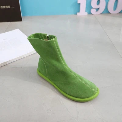 Autumn Women Shoes Fashion Casual Suede Ankle Boots Female Brown Chelsea Fashion student boots