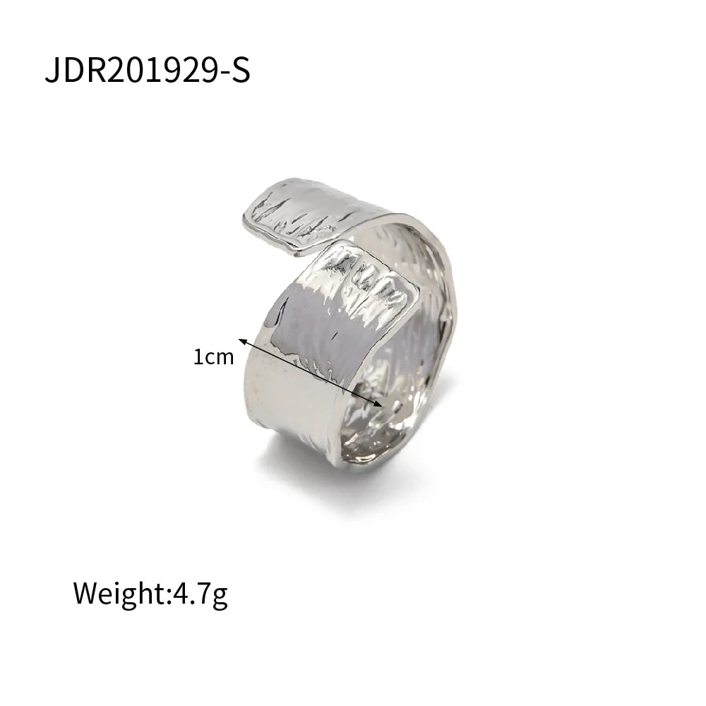 Uworld Fashion Zircon Serpentine Bracelet Ring Stainless Steel Finger Bracelet Stackable Chain Women's Accessories Party Gift