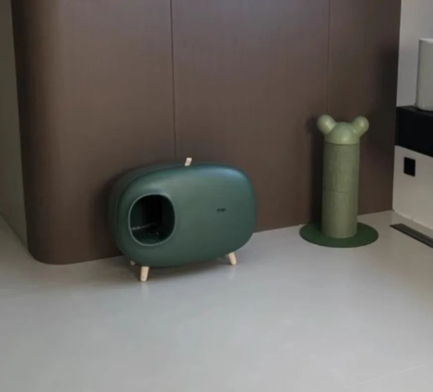 Makesure Cat Litter Box Fully Enclosed Cat Toilet Pet Supplies High-value Cat Toilet Automatic Self-cleaning Litter Box
