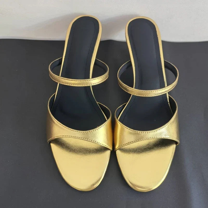 JOZHAMTA Size 34-43 Women Real Leather Casual Flats Slippers Comfort Slides Sandals Soft  Fashion 2025 Daily Home Outdoor