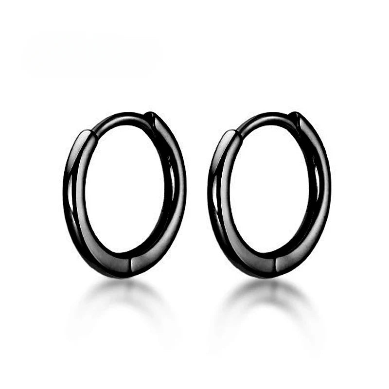 1 Pairs Fake Ear Clip Hoop Earrings for Men and Women Stainless Steel Painless Non Piercing Fake Earrings Jewelry Gifts