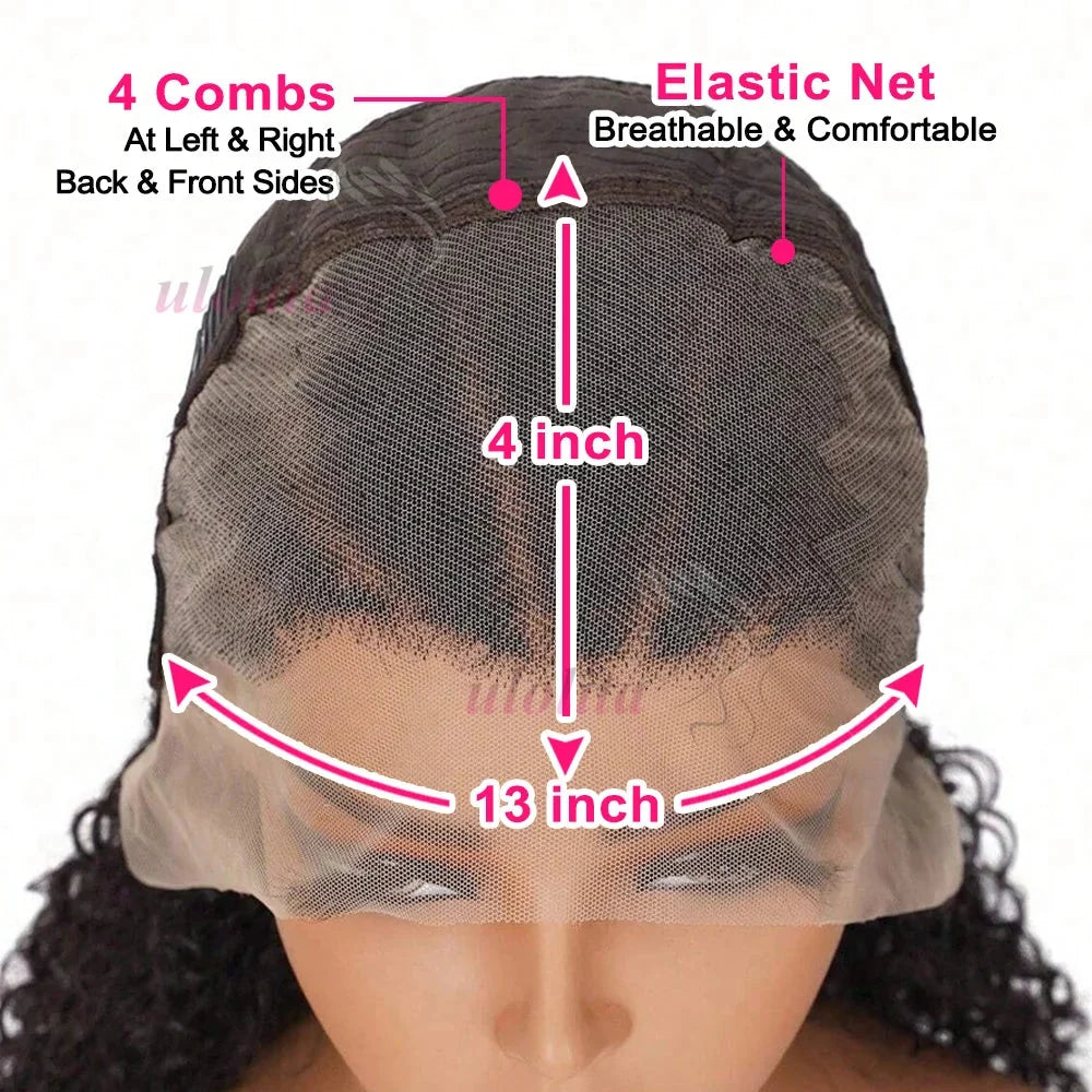 Kinky Curly Braided Bun Wig | 13x4 Lace Front | Human Hair | Remy | 210 Density