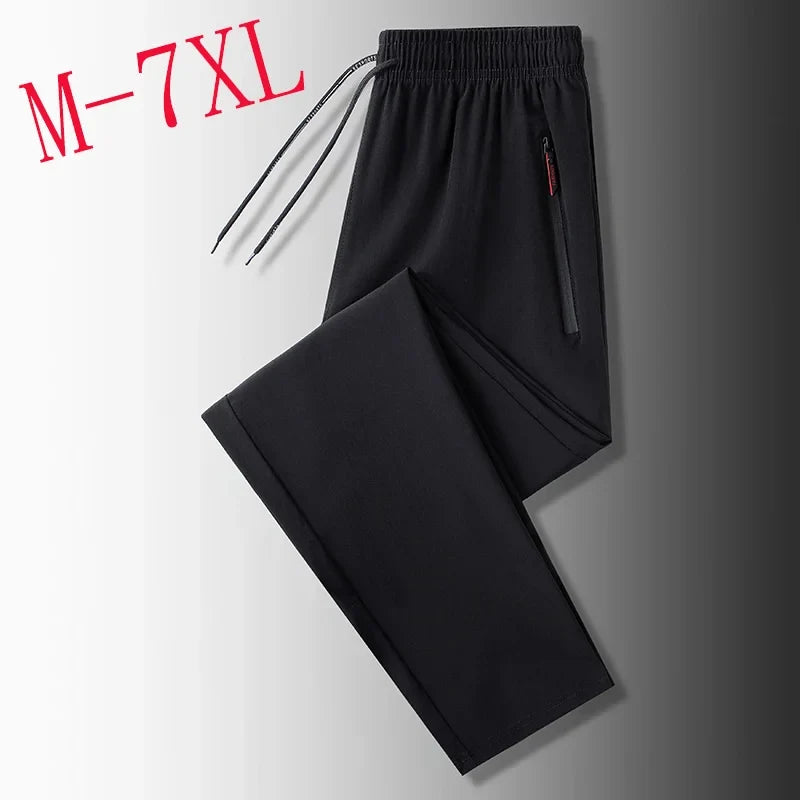 Casual pants men's versatile flat leg cropped pants straight leg pants new casual pants youth thin summer