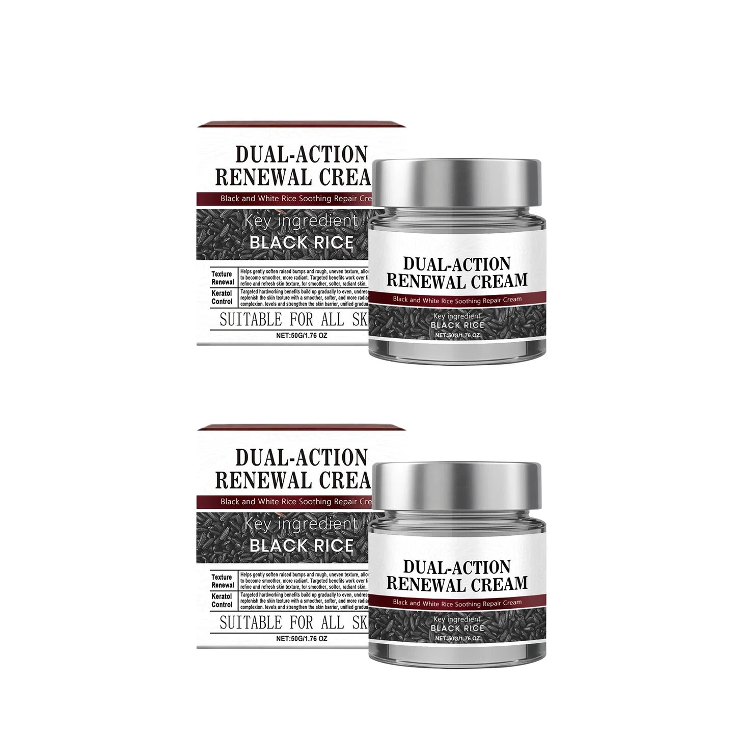Black Rice Cream Hydrating Tighten Lifting Brightning Repairing Improve Elasticity Prevent Sagging Smoothing Glowing Moisturizer
