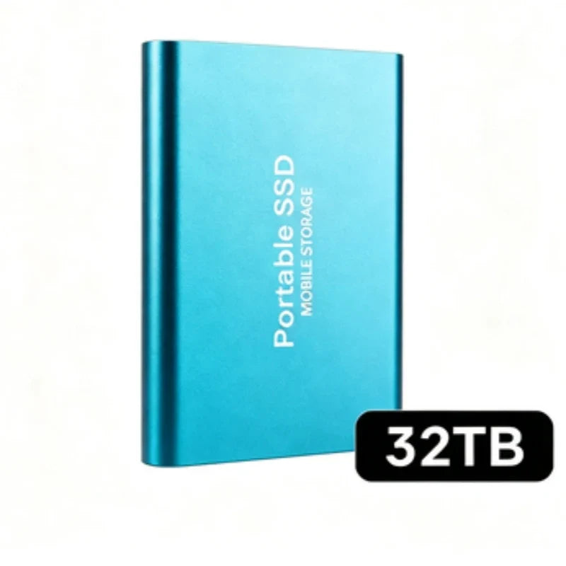 Portable External SSD, 1TB-16TB Large Capacity USB3.1 High Speed Solid State Drive, Lightweight Storage for Laptop, Desktop, Mac