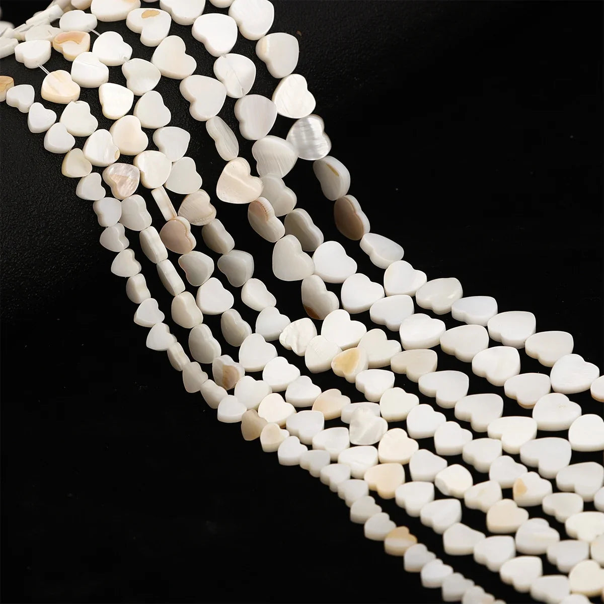 Natural Shell Beads Mother of Pearl Love Star Oval Round Flat Loose Spacer Beads for Jewelry Making DIY Charm Bracelet Necklace