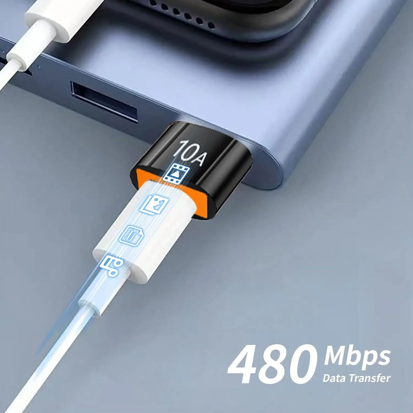 Small USB A to USB C Charging Adapters USB to USB C Adapter, Easy Connecting for Cameras and Headphones Accessory