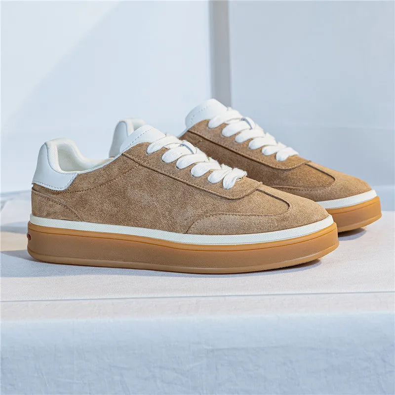 MORAZORA 2026 New Genuine Leather Shoes Women Sneakers Lace Up Spring Summer Fashion Platform Flats Ladies Casual Shoes