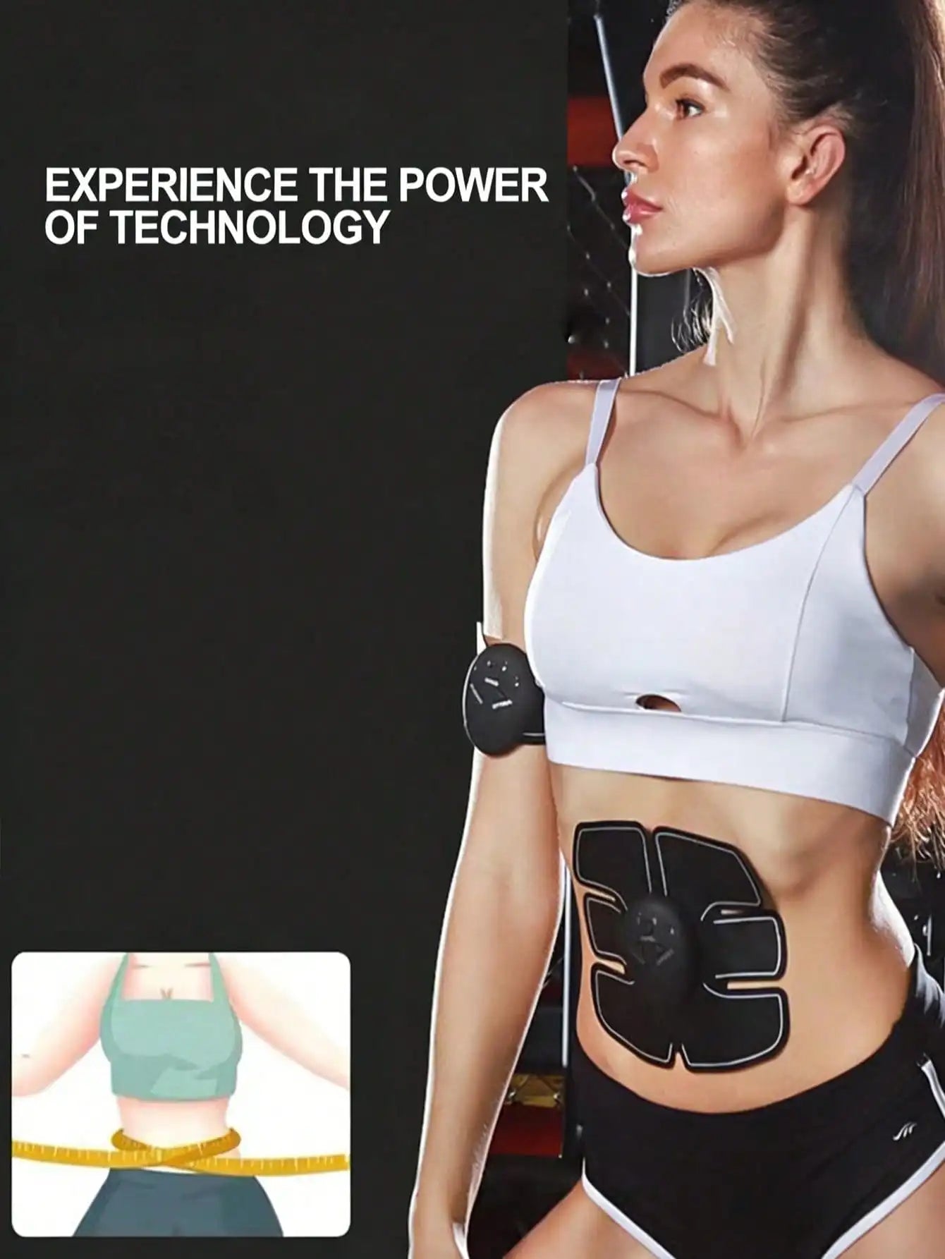 EMS Muscle Stimulator, Abdominal Trainer, Buttocks Training Device, Fitness Massager