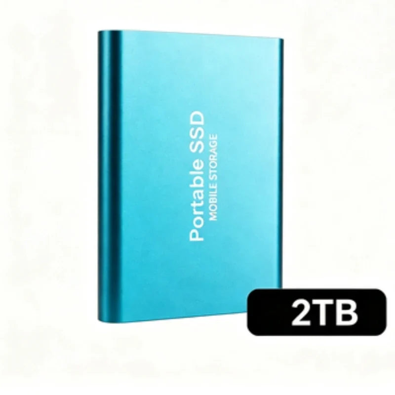 Portable External SSD, 1TB-16TB Large Capacity USB3.1 High Speed Solid State Drive, Lightweight Storage for Laptop, Desktop, Mac