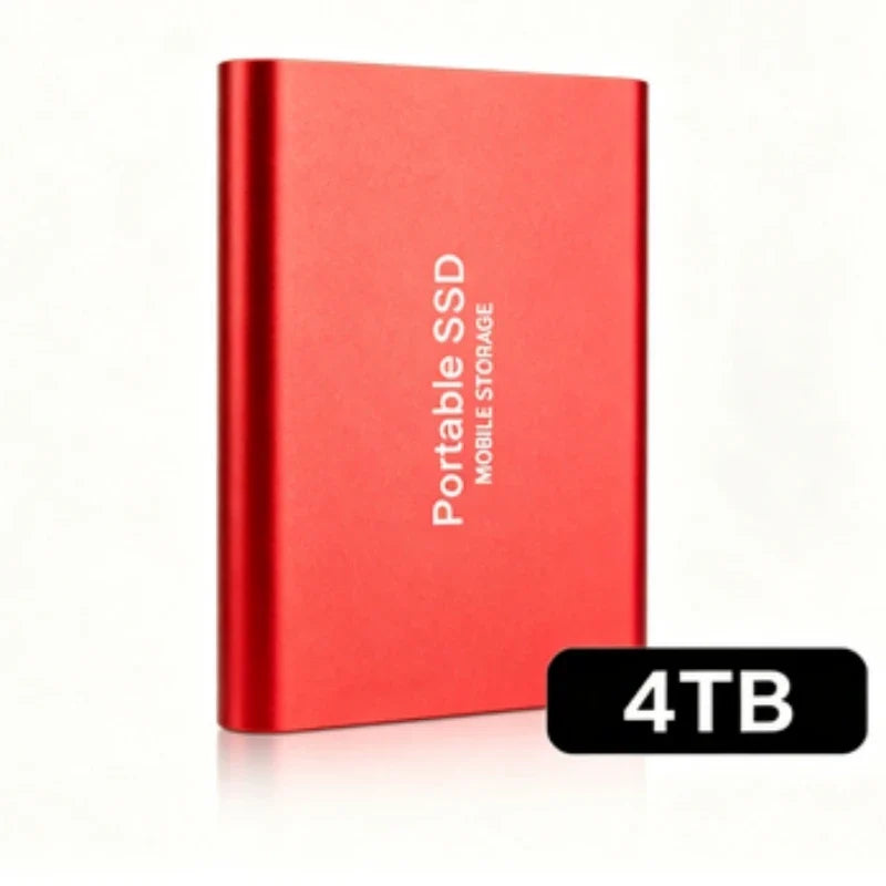 Portable External SSD, 1TB-16TB Large Capacity USB3.1 High Speed Solid State Drive, Lightweight Storage for Laptop, Desktop, Mac