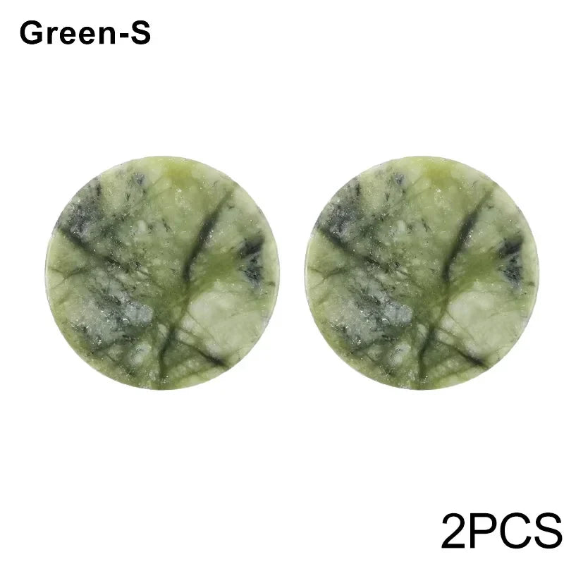 Glue Pallet Eyelashes Extensions Pink Green Jade Stone Reusable False Eye Lashes Adhesive Pallet Pad Holder Makeup Accessories