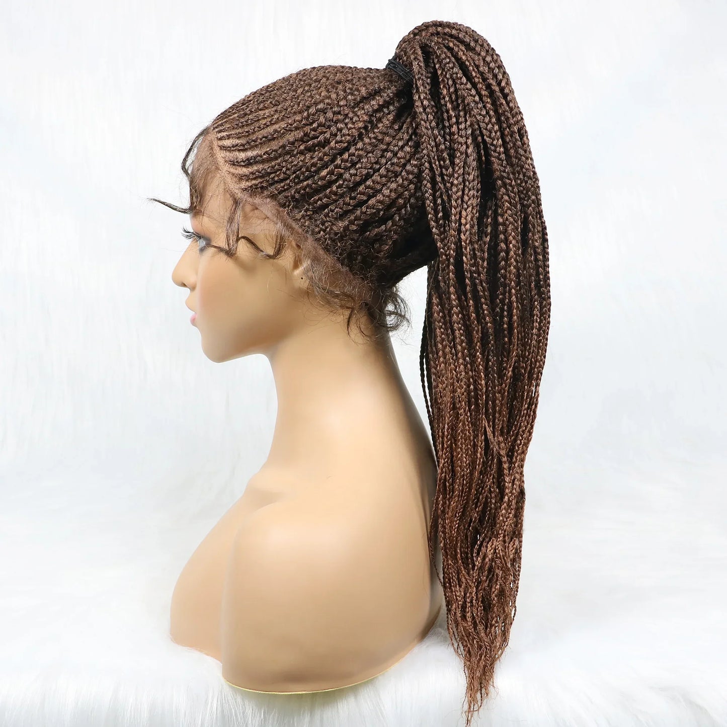 Kima Cornrow & Bantu Knot Braided Wig | Stitch Braids | Full Lace | Heat-Resistant Synthetic Hair