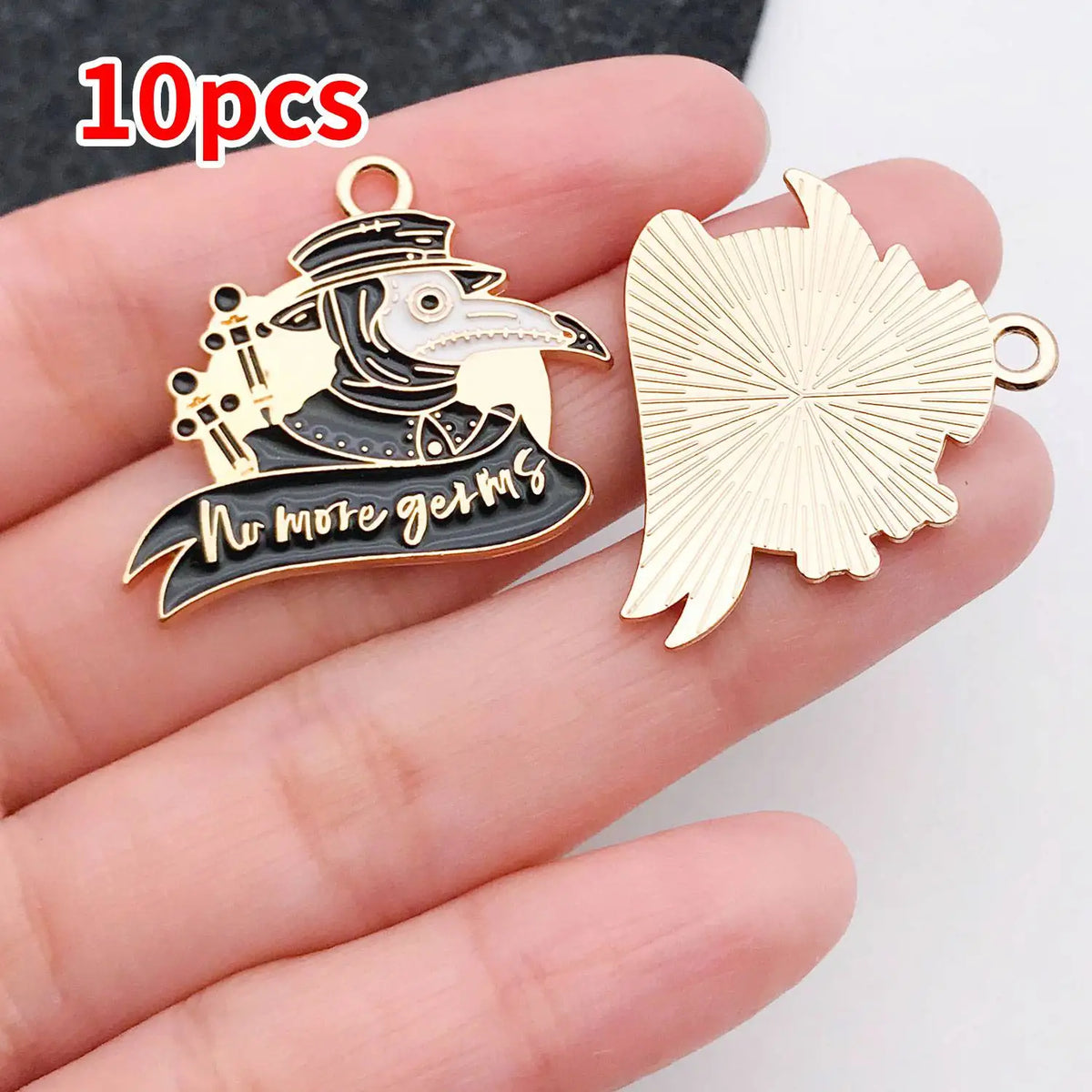 Mix 10/20 pcs of Alloy Enamel Halloween Charms Pendants, Suitable for DIY Necklace, Earring, Keychain Jewelry Making Accessory.