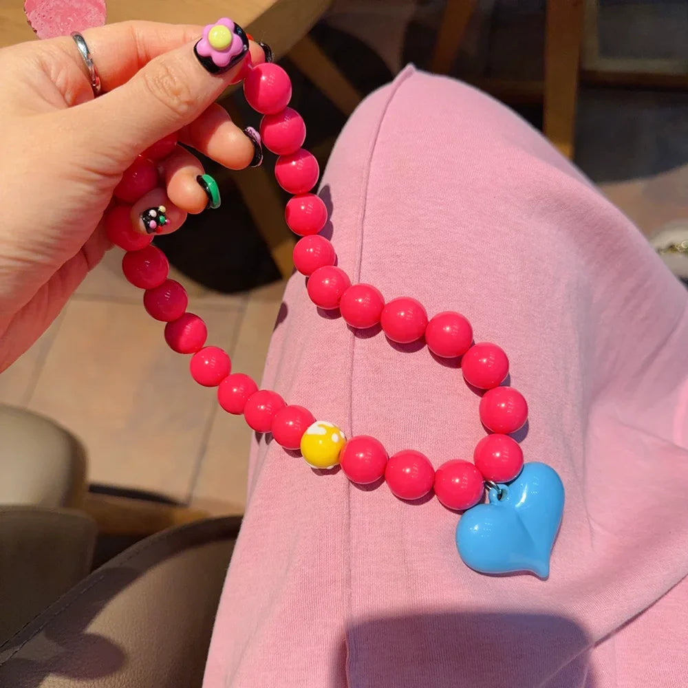 Fashionable Summer Pendant Necklace Simple And Elegant Bracelet Sweet Necklace New Heart-Shaped Jewelry Accessory