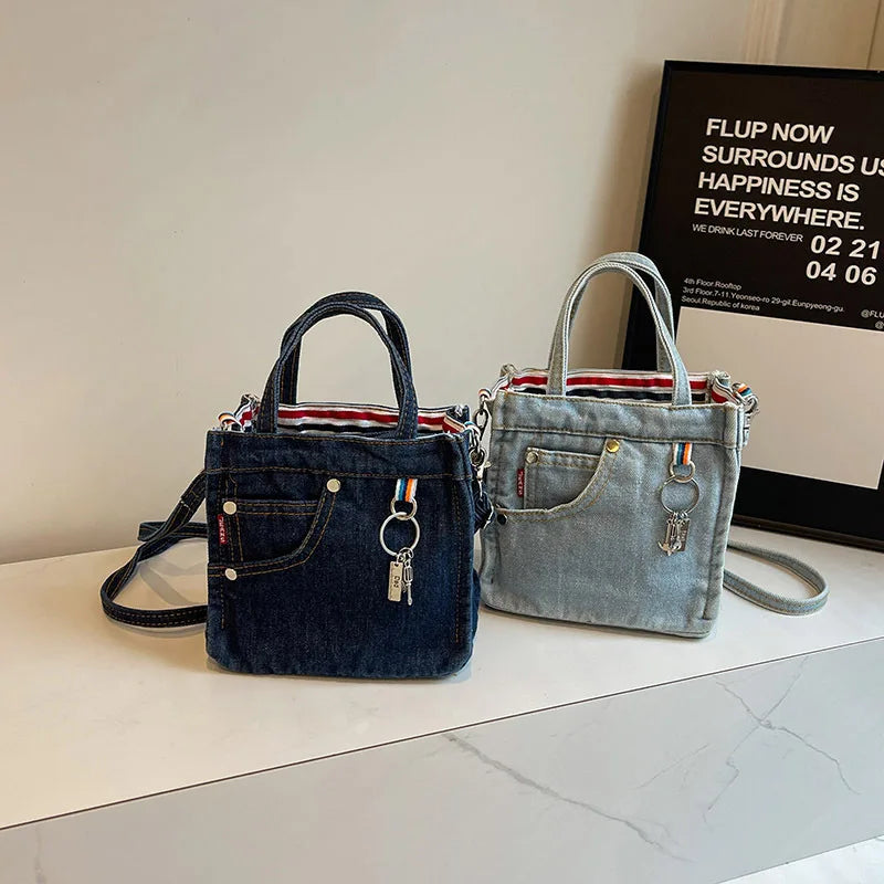 Women's Box Crossbody and Shoulder Handbag | Polyester, Adjustable Strap