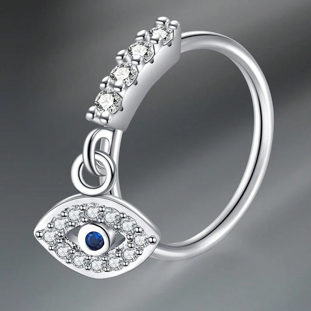 1pc Stainless Steel Nose Septum Clicker 20G 16G Flower Cubic Zirconia Decorated Piercing Nose Ring, Suitable For Daily Wear