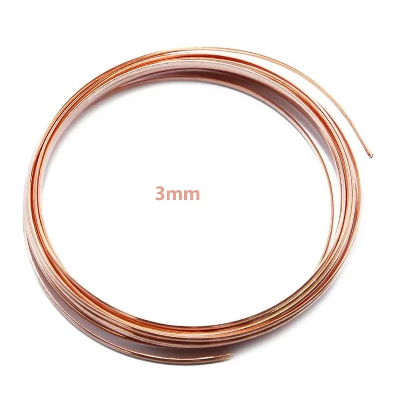 1-10M Bare Copper Wire Copper Wire T2 Copper Coil Conductive Copper Wire,  Bare Line Diameter 0.1/0.15/0.2/0.3/0.4/0.5-5mm