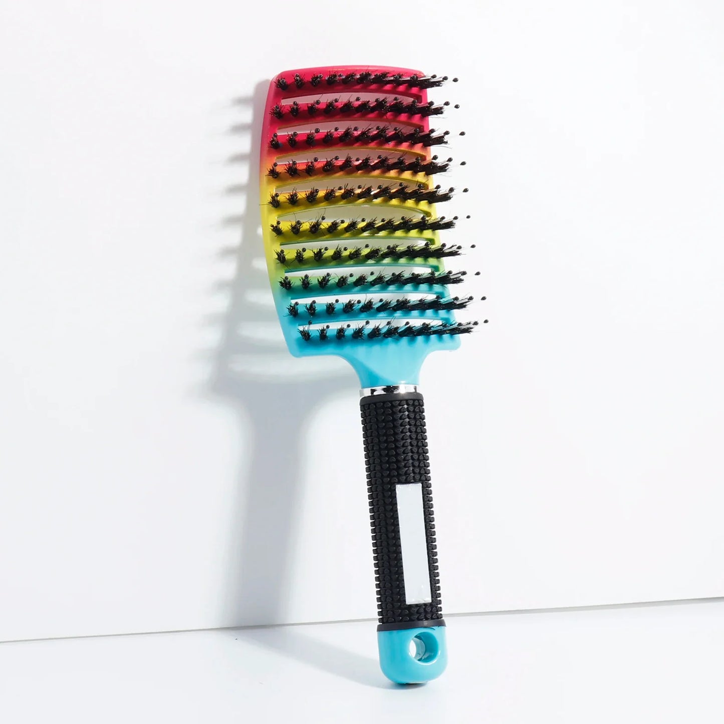 Detangling Hair Brush Bristle&Nylon Women Wet Massage Comb Curly Hairdressing Salon Styling Tools Special for real hair wigs