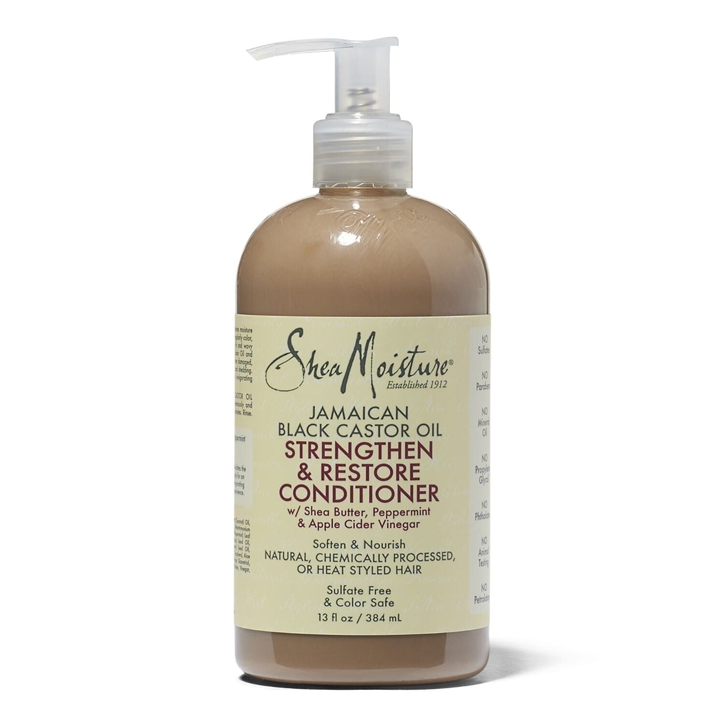 Shea Moisture Jamaican Black Castor Oil Strengthen & Restore Conditioner w/ Shea Butter, Peppermint & Apple Cider Vinegar