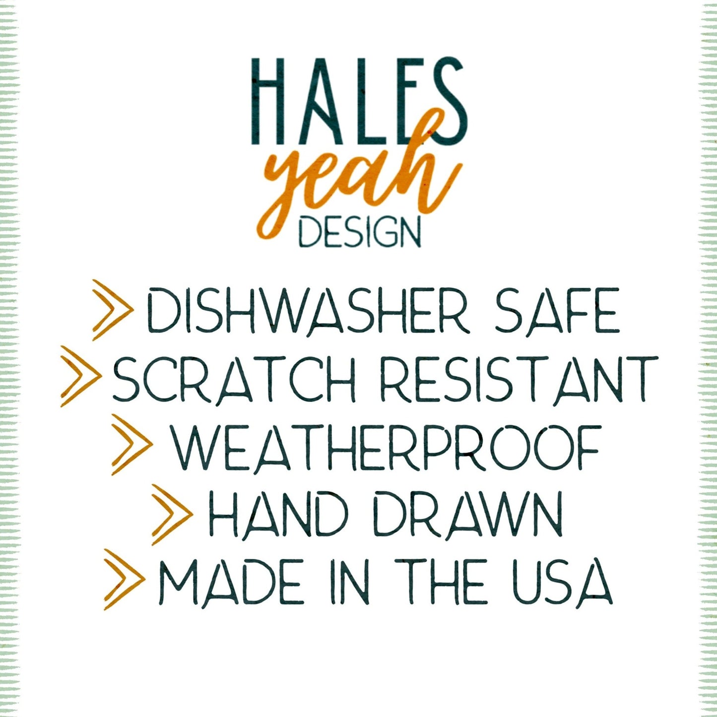 Hales Yeah Design Son of a Motherless Goat Sticker ~3" at Longest Edge