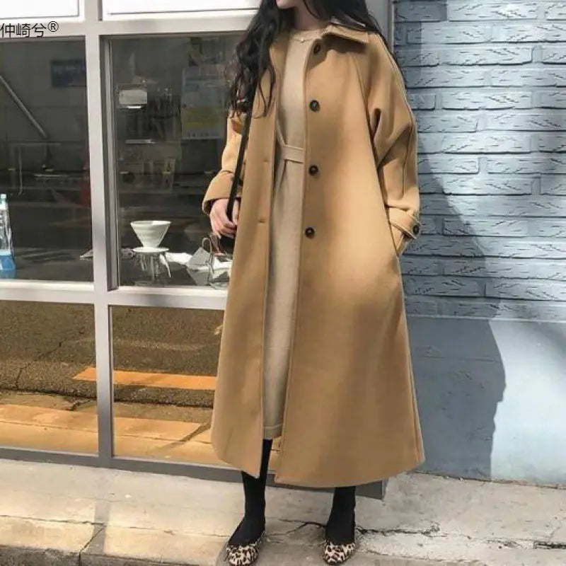 Style Loft Collection Thicken Wool Blend Long Coat