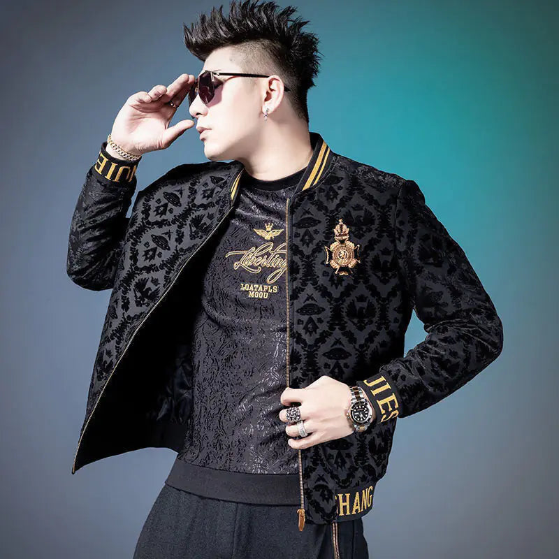 Style Loft Collection Baron's Velvet Embroidered Jacket