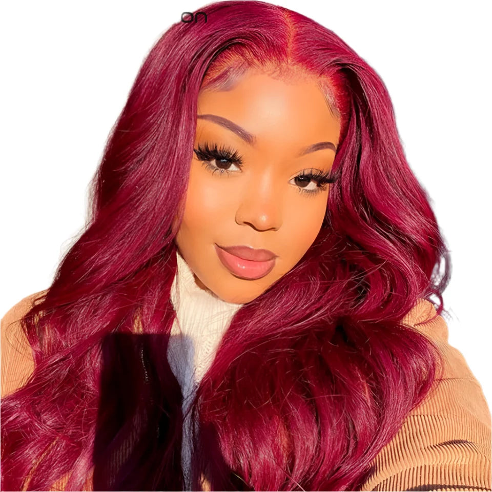 Brazilian Body Wave Bundles | Red Burgundy Human Hair Extensions (1/3/4 Pcs Weave Deals)