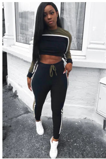 Style Loft Collection Fall For Your Type Two Piece Crop Top Set
