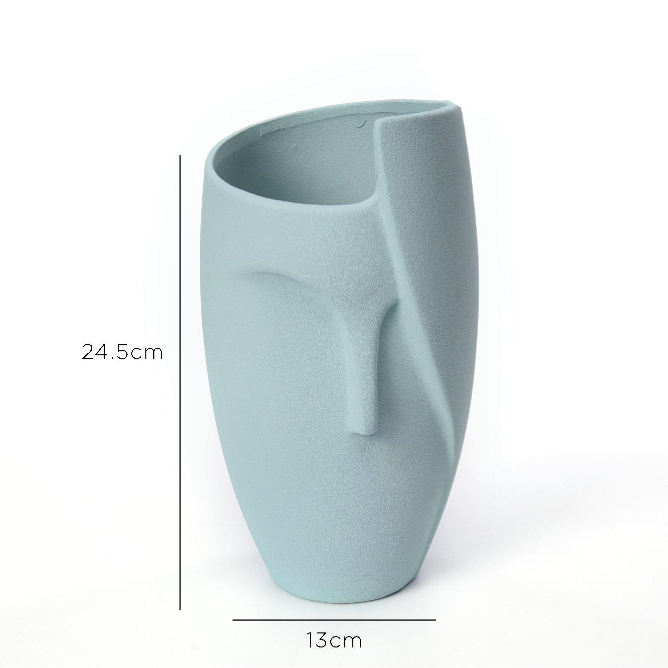 Ceramic Face Planter, Unique Design Face Planter, Eco Friendly Decor | Home Decor | Kitchen + Metal