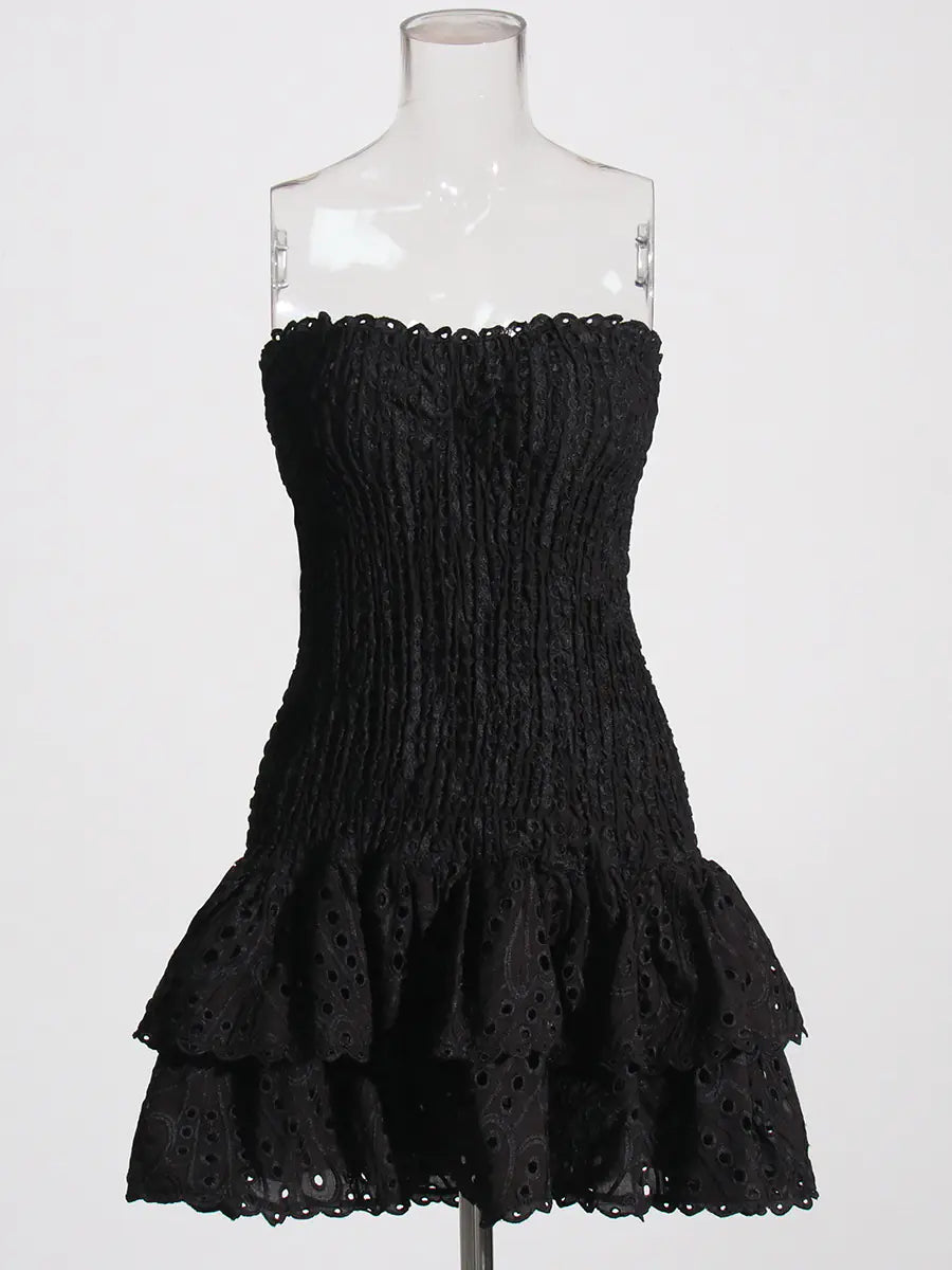 Style Loft Collection Turks and Caicos Strapless Ruffled Mini Dress