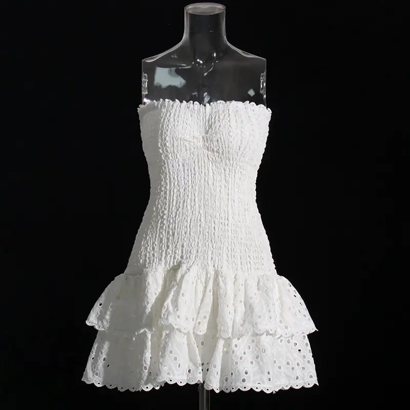 Style Loft Collection Turks and Caicos Strapless Ruffled Mini Dress