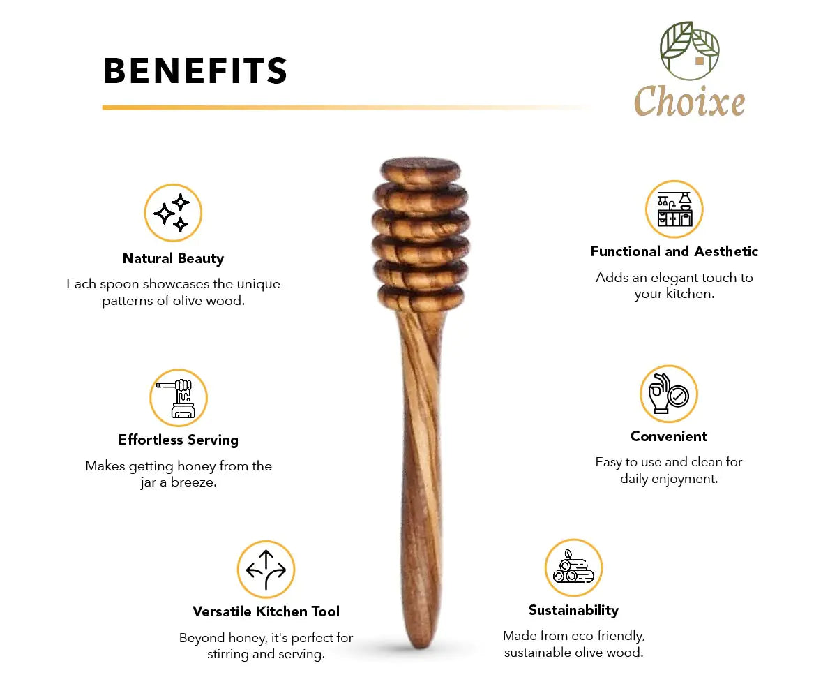 Style Loft Collection Olive Wood Honey Spoon