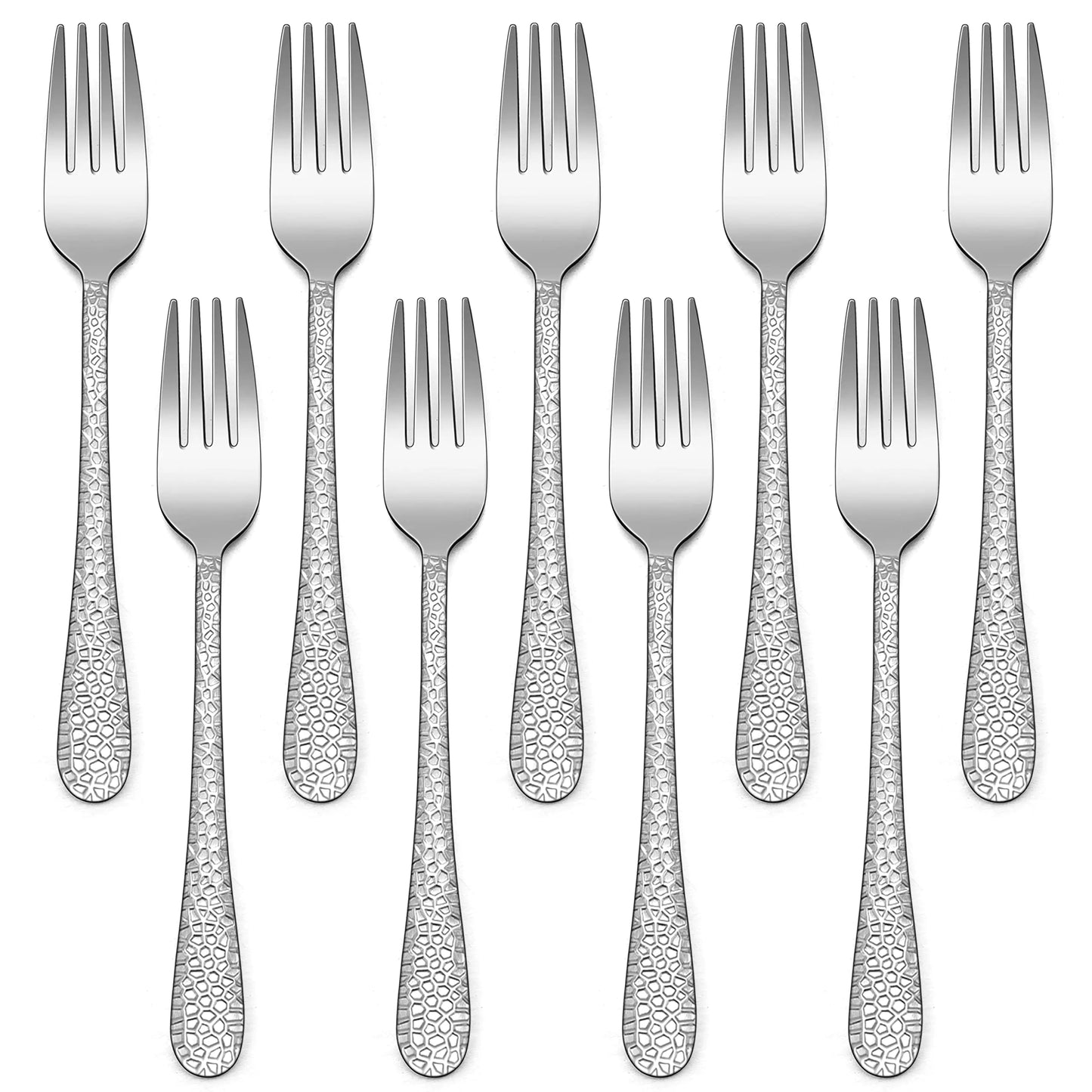 9-Piece Stainless Steel Kids Forks HaWare Toddler Forks Kids Silverware Preschooler Utensils Baby Forks for Self Feeding Mini Flatware Set for Home Kitchen School Healthy and Dishwasher Safe